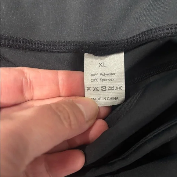 Compression Black Athletic Leggings - Picture 4 of 4